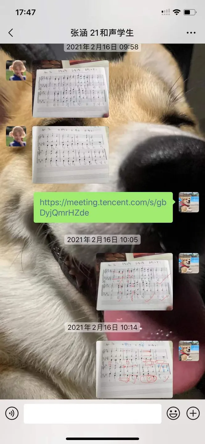 学生考进西音录音艺术专业,指导记录聊天