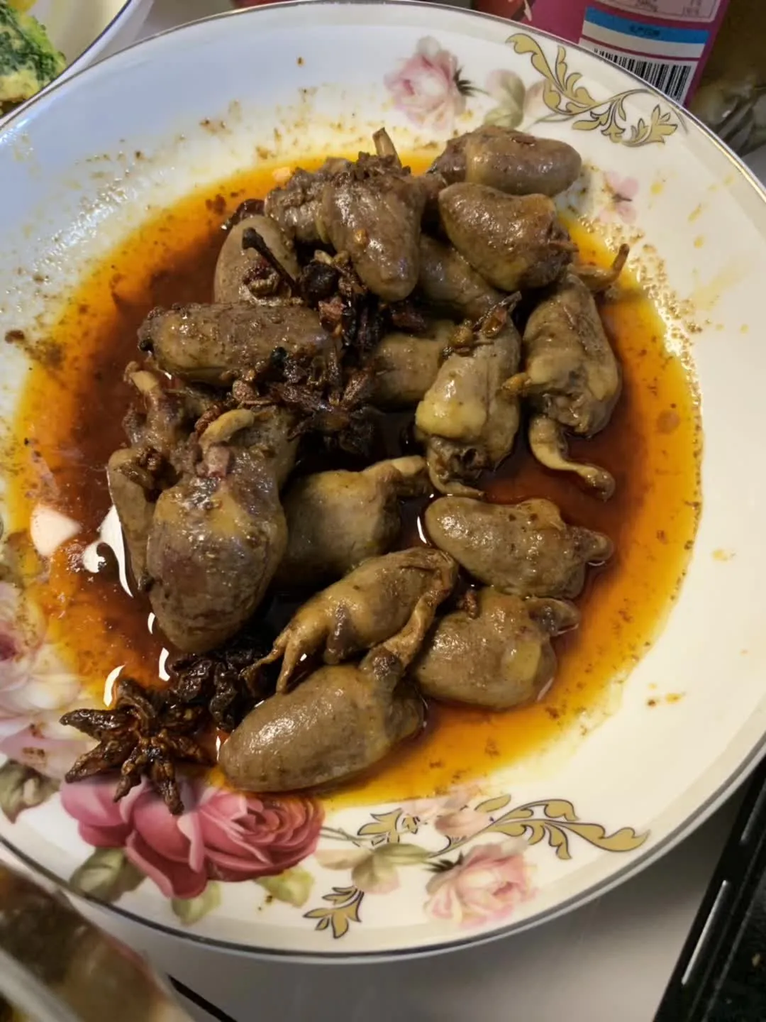 烹饪:卤香辣鸡心