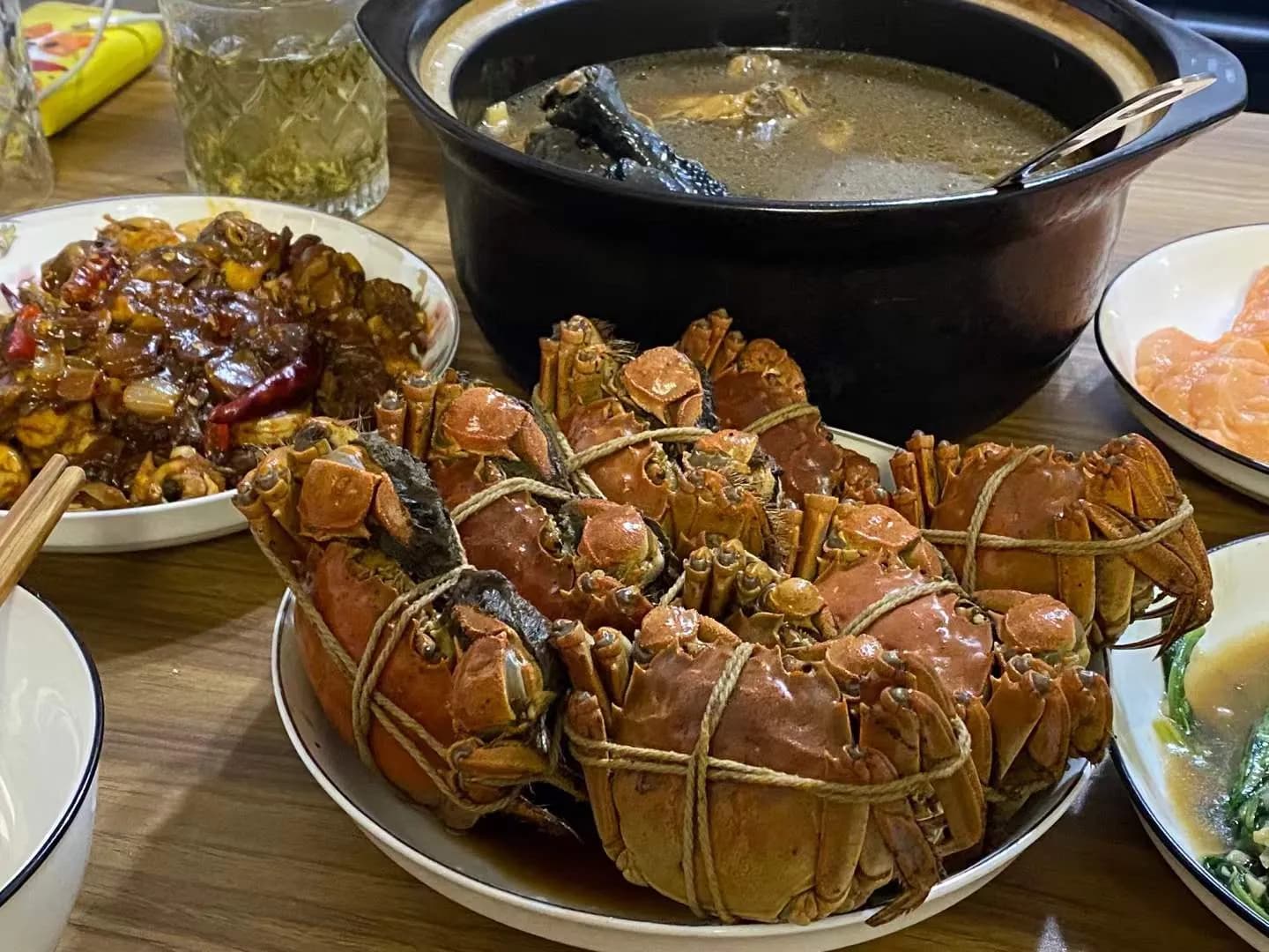 烹饪:清蒸螃蟹