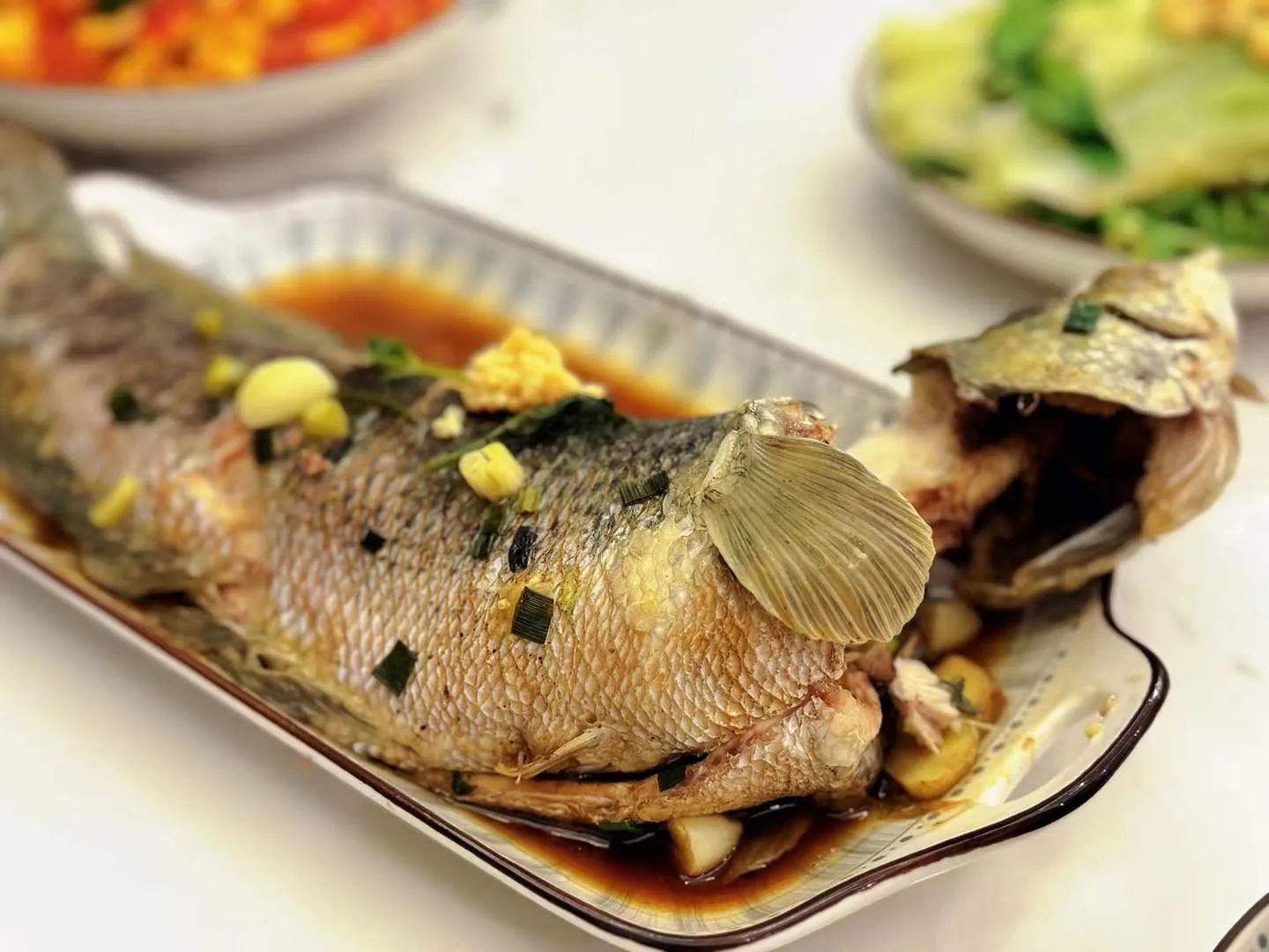 烹饪:清蒸黑鱼