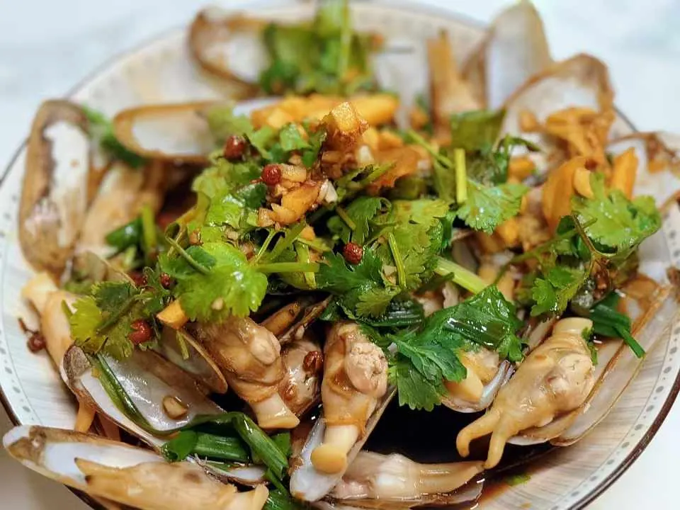 烹饪:炒蛏子