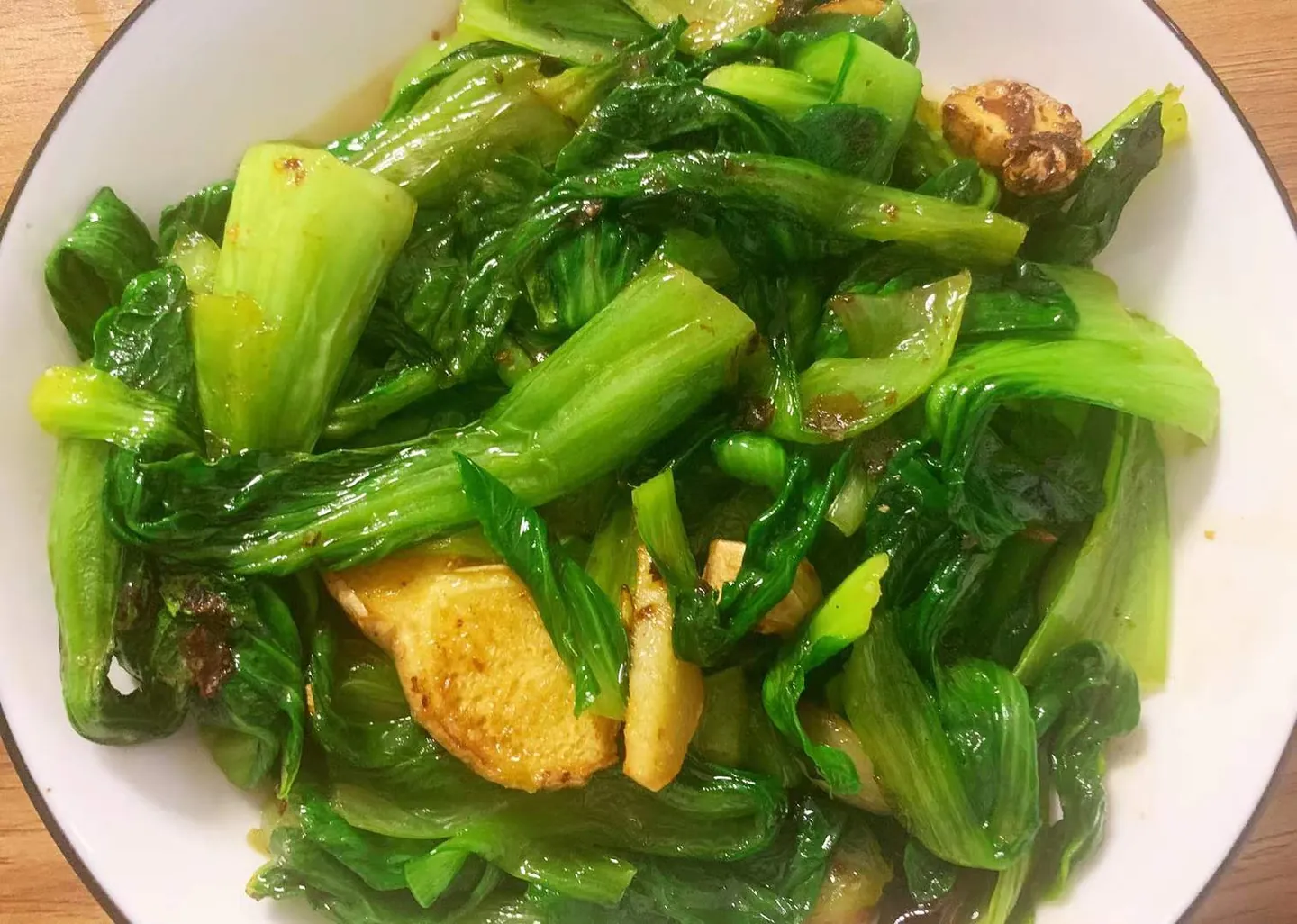 烹饪:豆腐炒青菜