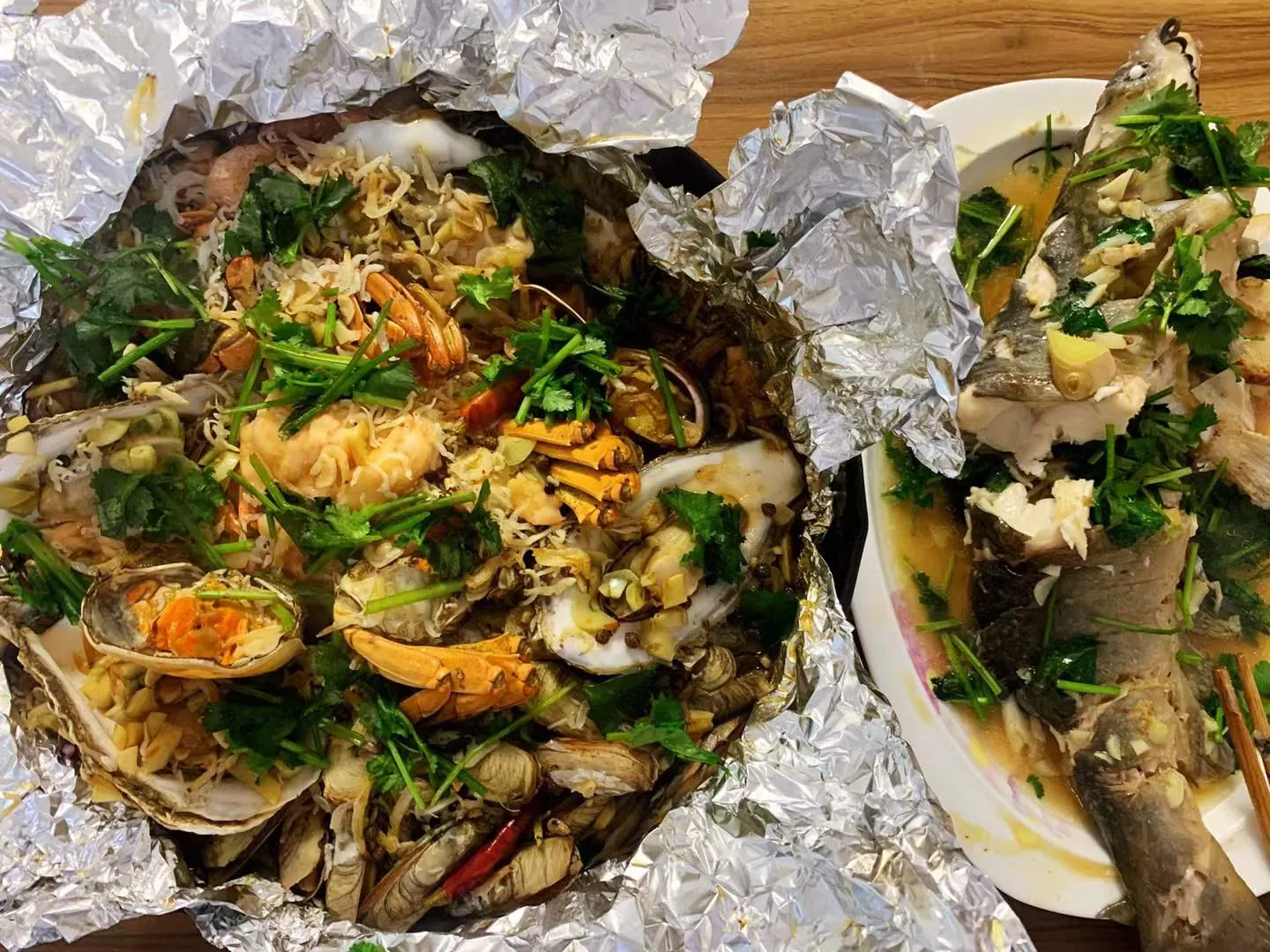 烹饪:锡纸海鲜大咖